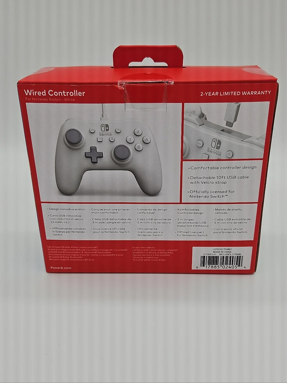 Nintendo Wired Controller - White and Gray BRAND NEW